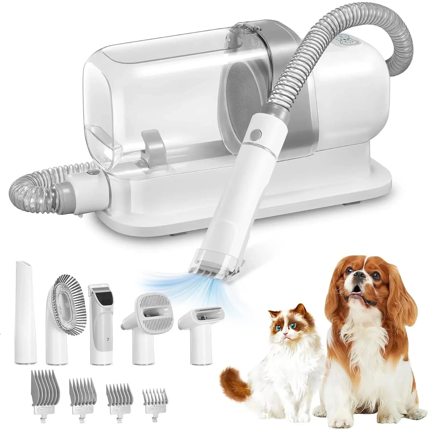 Aspirateur de toilettage pour chiens & kit de toilettage pour animaux