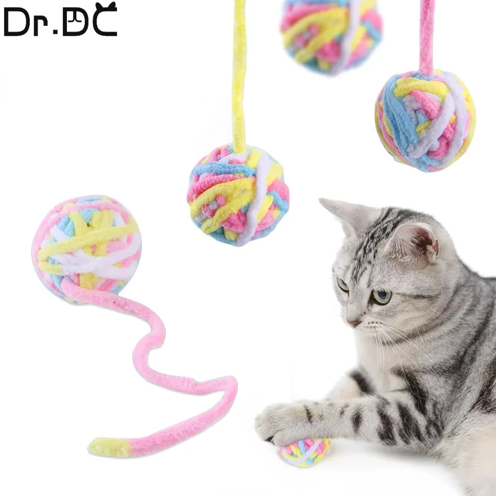 balle pour chat multicolor