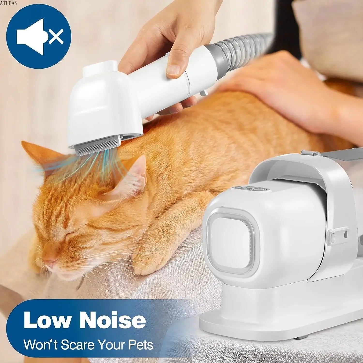 Aspirateur de toilettage pour chiens & kit de toilettage pour animaux